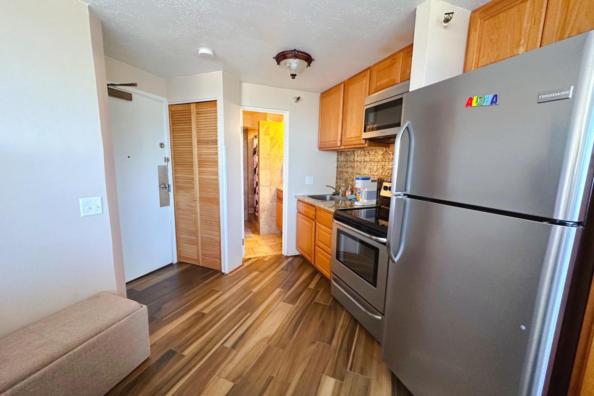 Waikiki Studio Steps To Beach-Mall Free Parking-Wifi ホノルル 部屋 写真