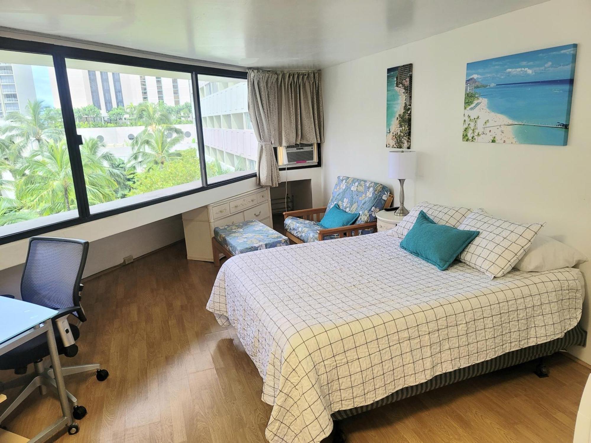 Waikiki Studio Steps To Beach-Mall Free Parking-Wifi ホノルル 部屋 写真